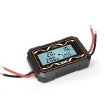 Voltmetru, Wattmetru si ampermetru, multifunctional, multimetru digital, 4.8 - 60 V, 200 A, model ND11, culoare negru